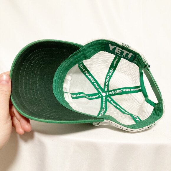 Yeti Coolers Green & White Snapback Trucker Hat - Picture 6 of 7